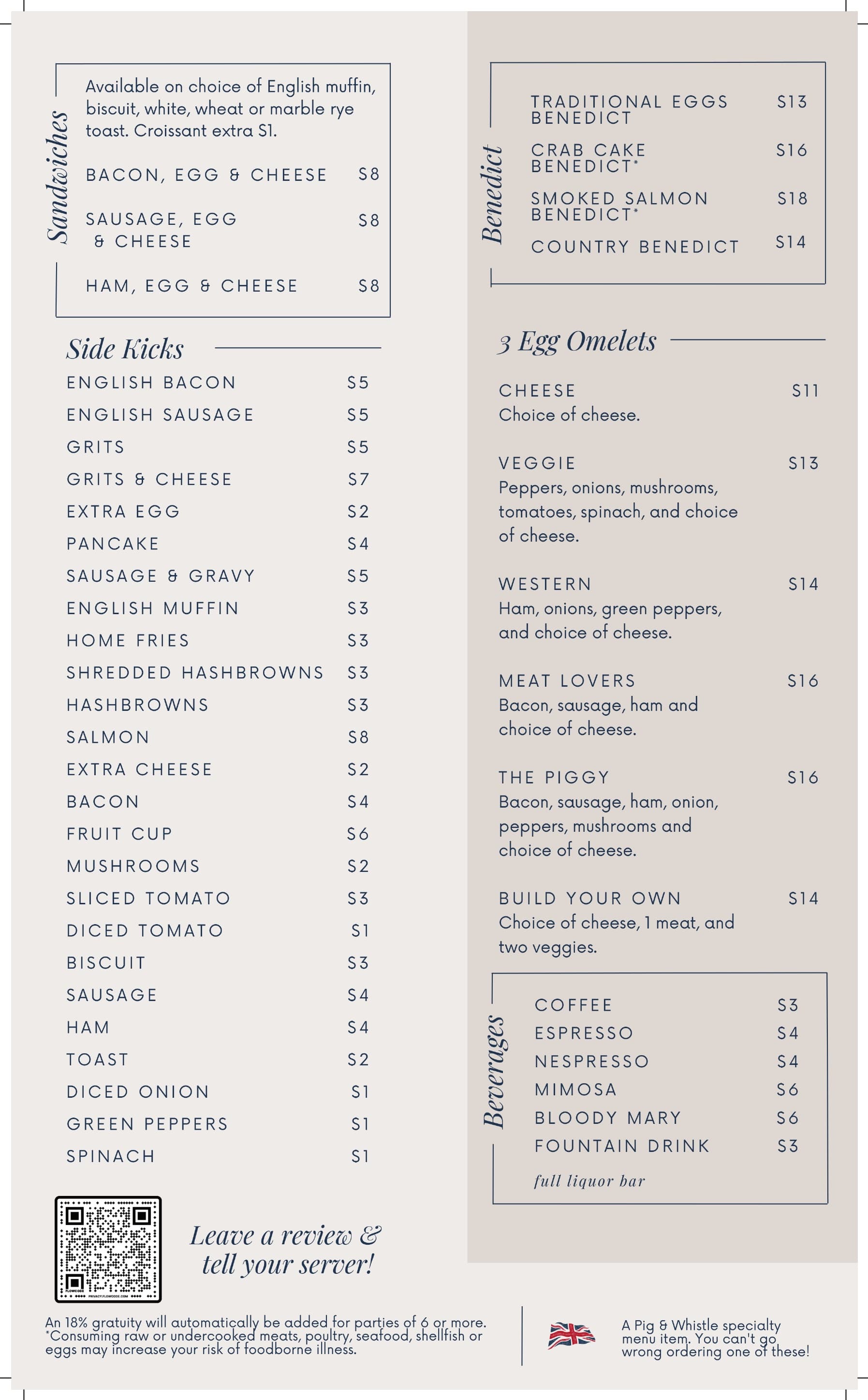 Breakfast Menu Page 2